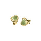 Lovers heart studs
