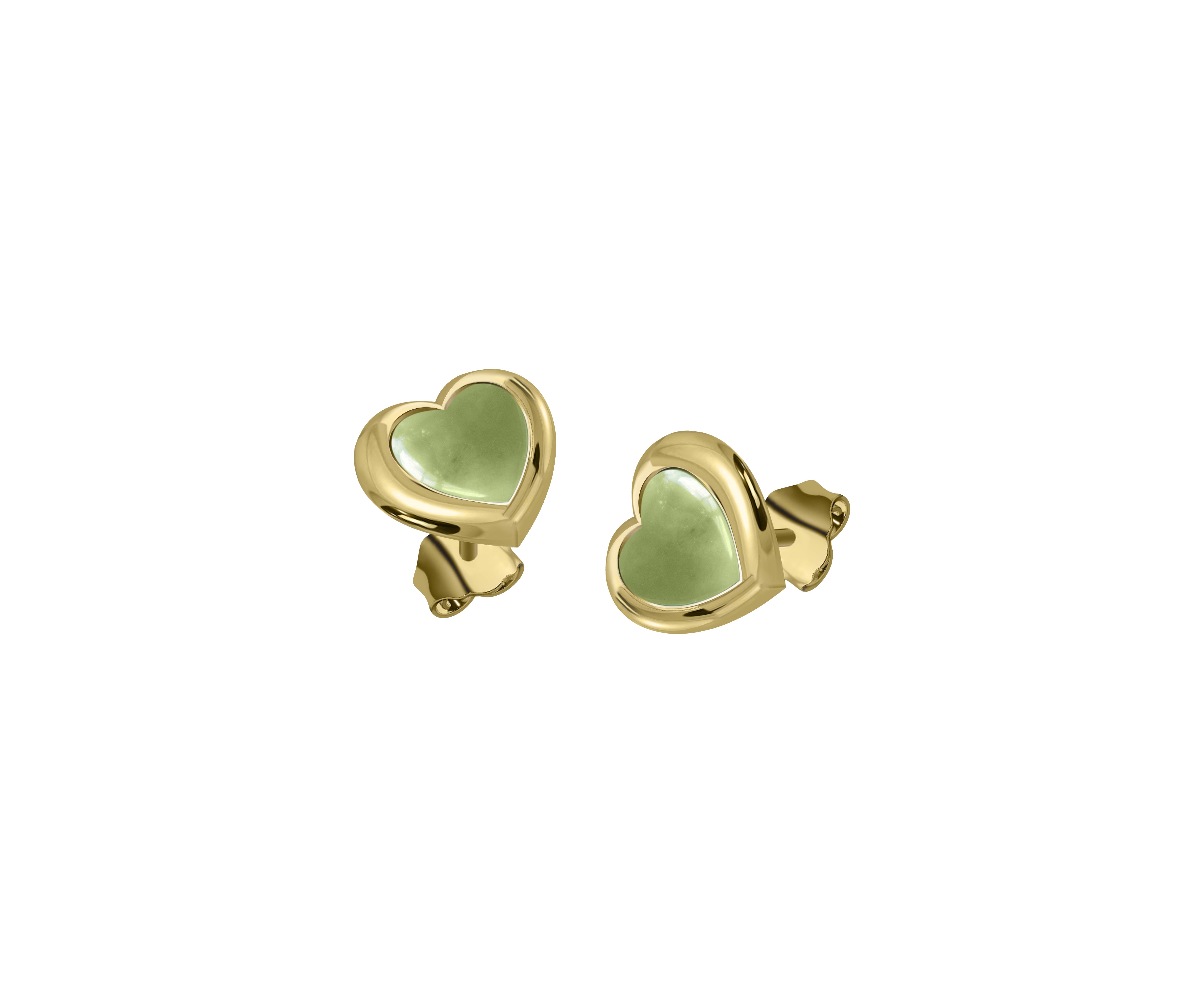 Lovers heart studs