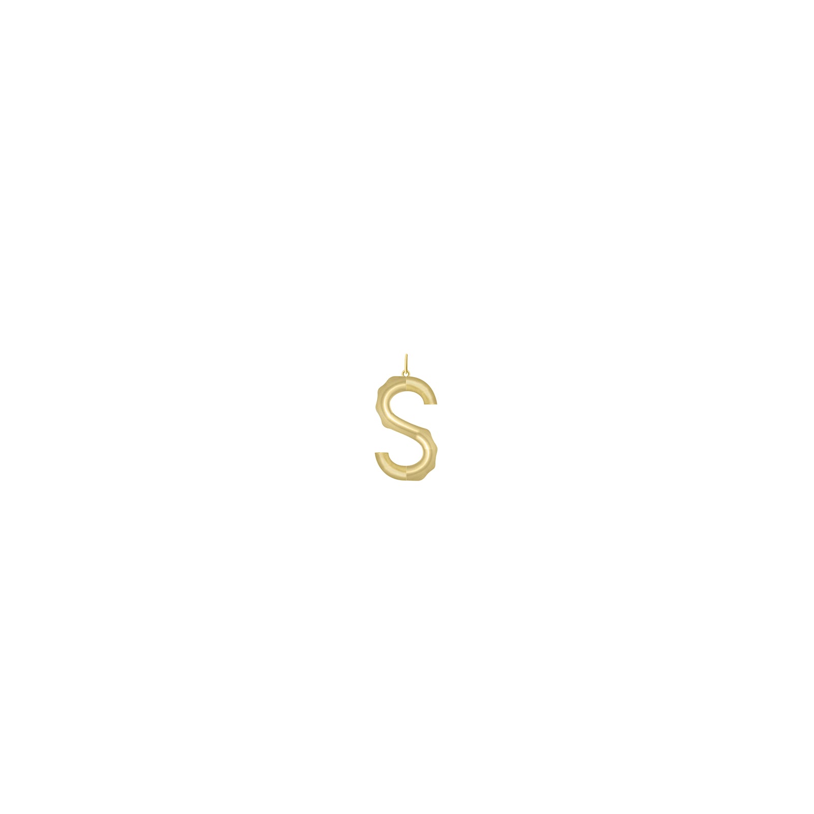 Small Solid Initial with Chain · Brass Only