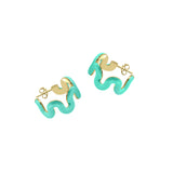 Swirl Enamel Hoops