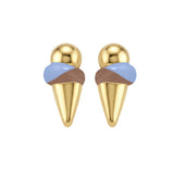Scoop Enamel Stud Earrings
