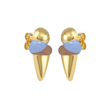 Scoop Enamel Stud Earrings