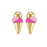 Scoop Enamel Stud Earrings