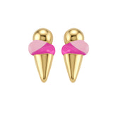 Scoop Enamel Stud Earrings