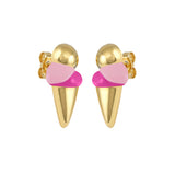 Scoop Enamel Stud Earrings