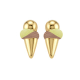 Scoop Enamel Stud Earrings