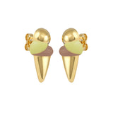 Scoop Enamel Stud Earrings
