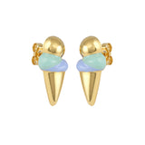 Scoop Enamel Stud Earrings