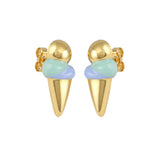 Scoop Enamel Stud Earrings