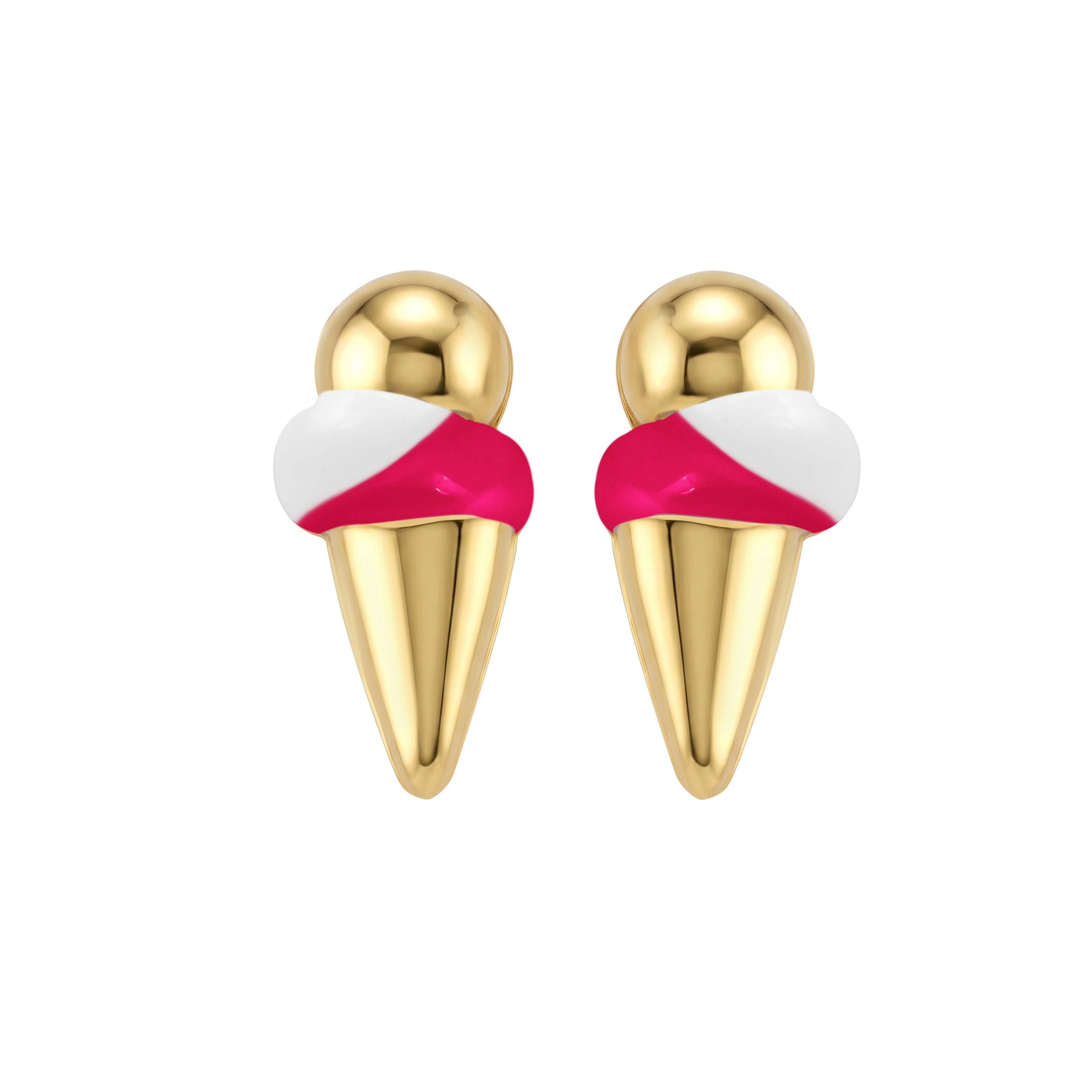 Scoop Enamel Stud Earrings