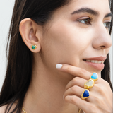 Lovers heart studs
