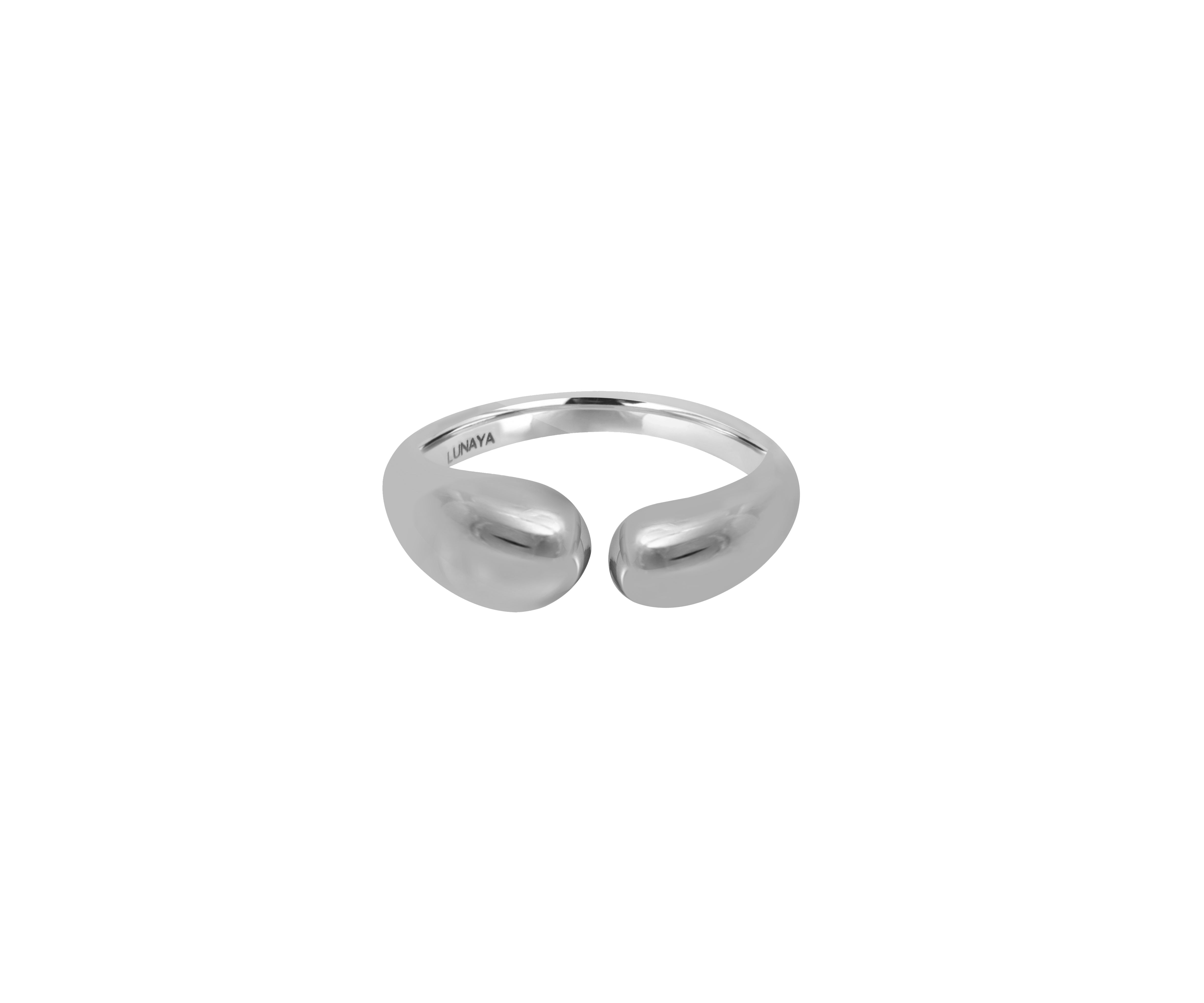 Small Solid pebble band (Silver)