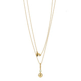 Sorbet Enamel Pendant with Ball Chain