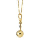 Sorbet Enamel Pendant with Ball Chain