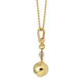 Sorbet Enamel Pendant with Ball Chain
