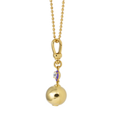 Sorbet Enamel Pendant with Ball Chain