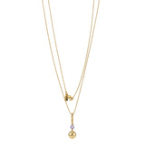 Sorbet Enamel Pendant with Ball Chain