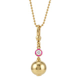 Sorbet Enamel Pendant with Ball Chain