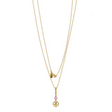 Sorbet Enamel Pendant with Ball Chain