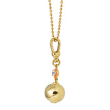 Sorbet Enamel Pendant with Ball Chain