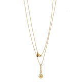 Sorbet Enamel Pendant with Ball Chain
