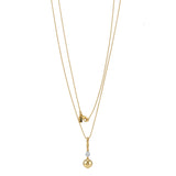 Sorbet Enamel Pendant with Ball Chain