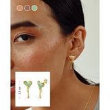 Melting Heart Duo Enamel Earrings