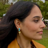 All heart drop earrings