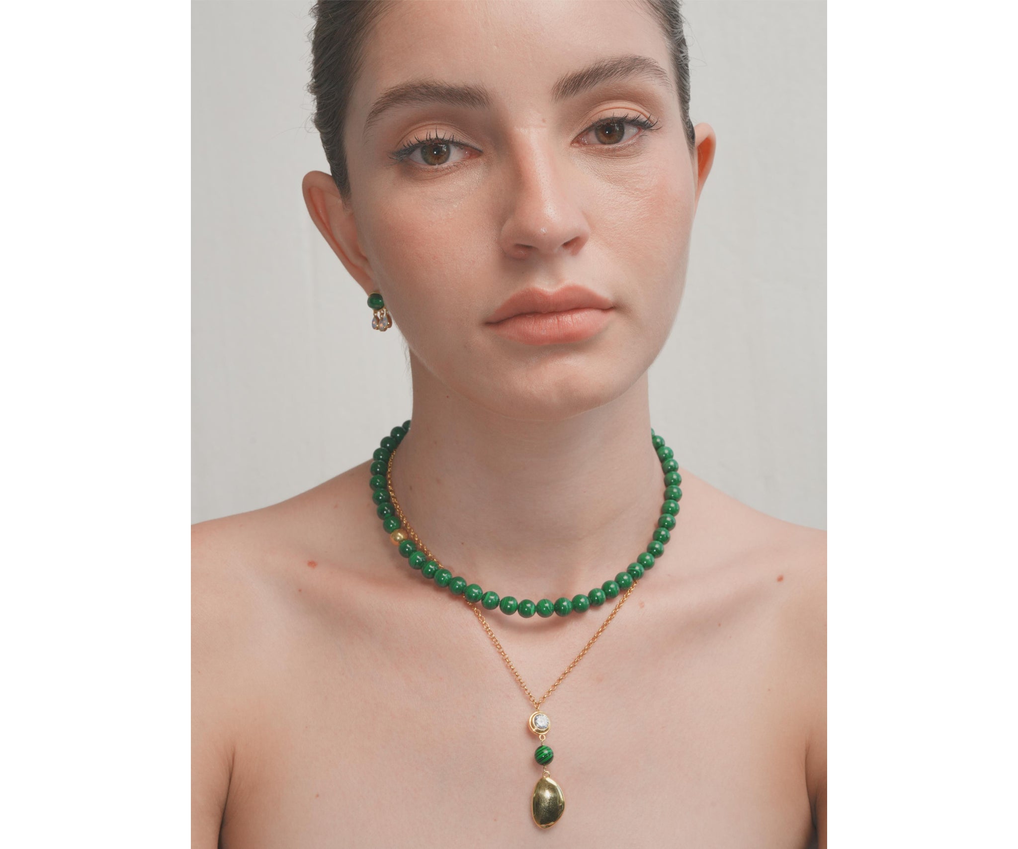 Malachite Beaded Necklace