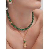 Malachite Beaded Necklace