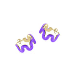 Swirl Enamel Hoops