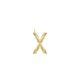 XL Solid Initial with Chain · Brass Only