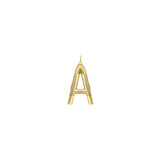 XL Solid Initial with Chain · Brass Only