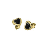 Lovers heart studs