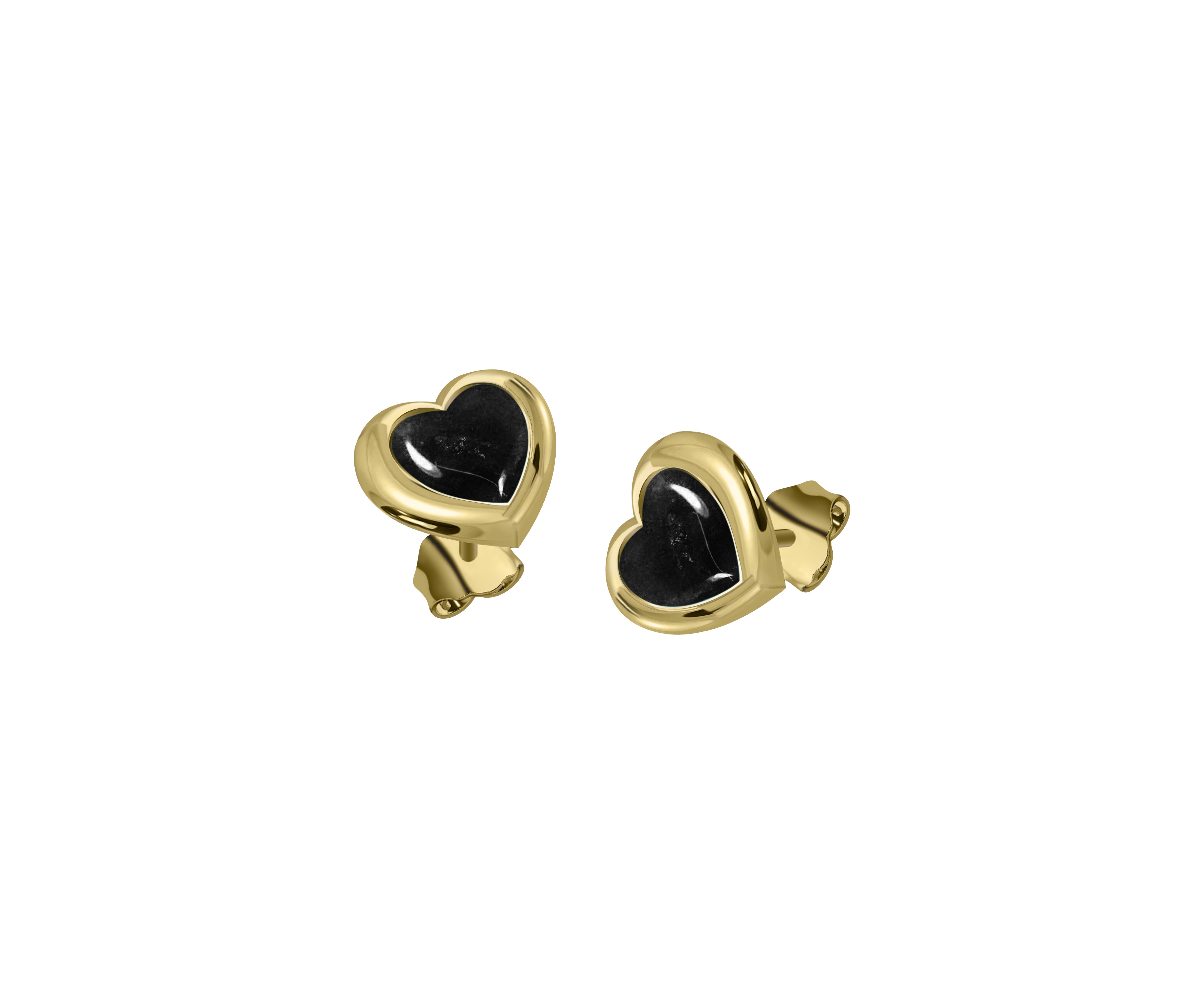 Lovers heart studs