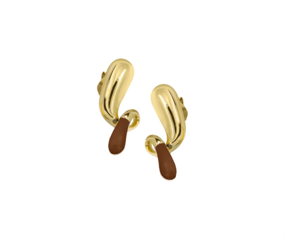 Pebble pop drop earrings