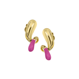 Pebble pop drop earrings