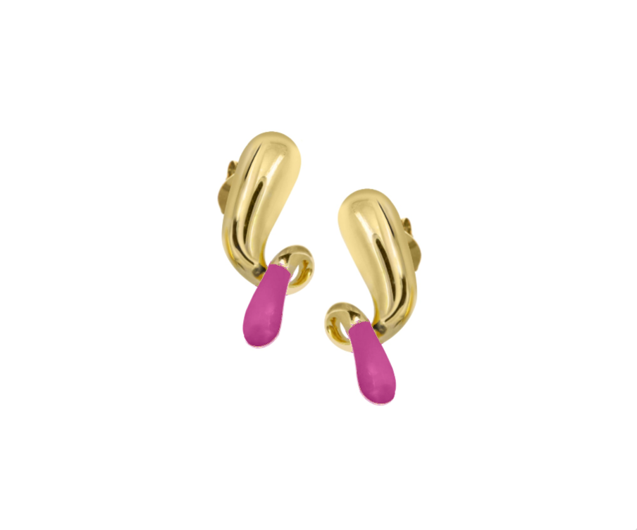Pebble pop drop earrings