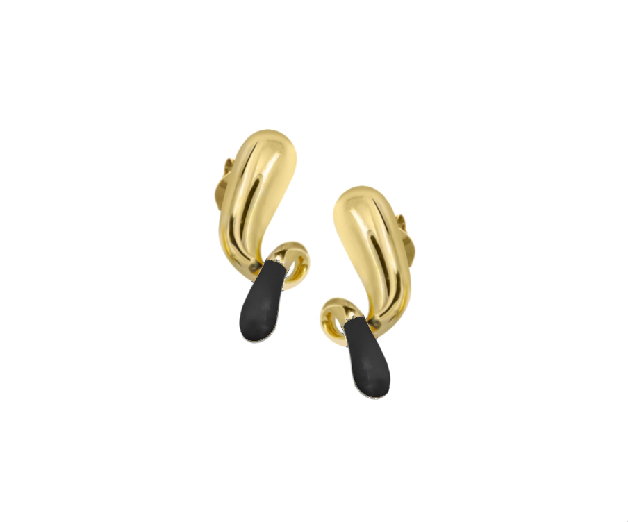 Pebble pop drop earrings