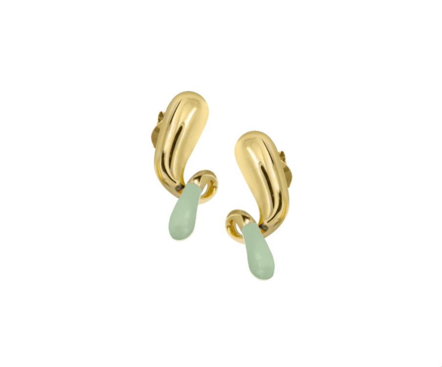 Pebble pop drop earrings