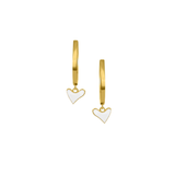 Plain Hoops With Organic Heart