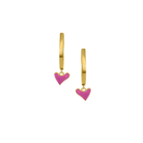 Plain Hoops With Organic Heart
