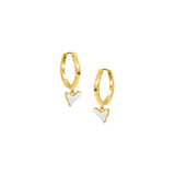 Plain Hoops With Organic Heart