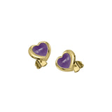 Lovers heart studs