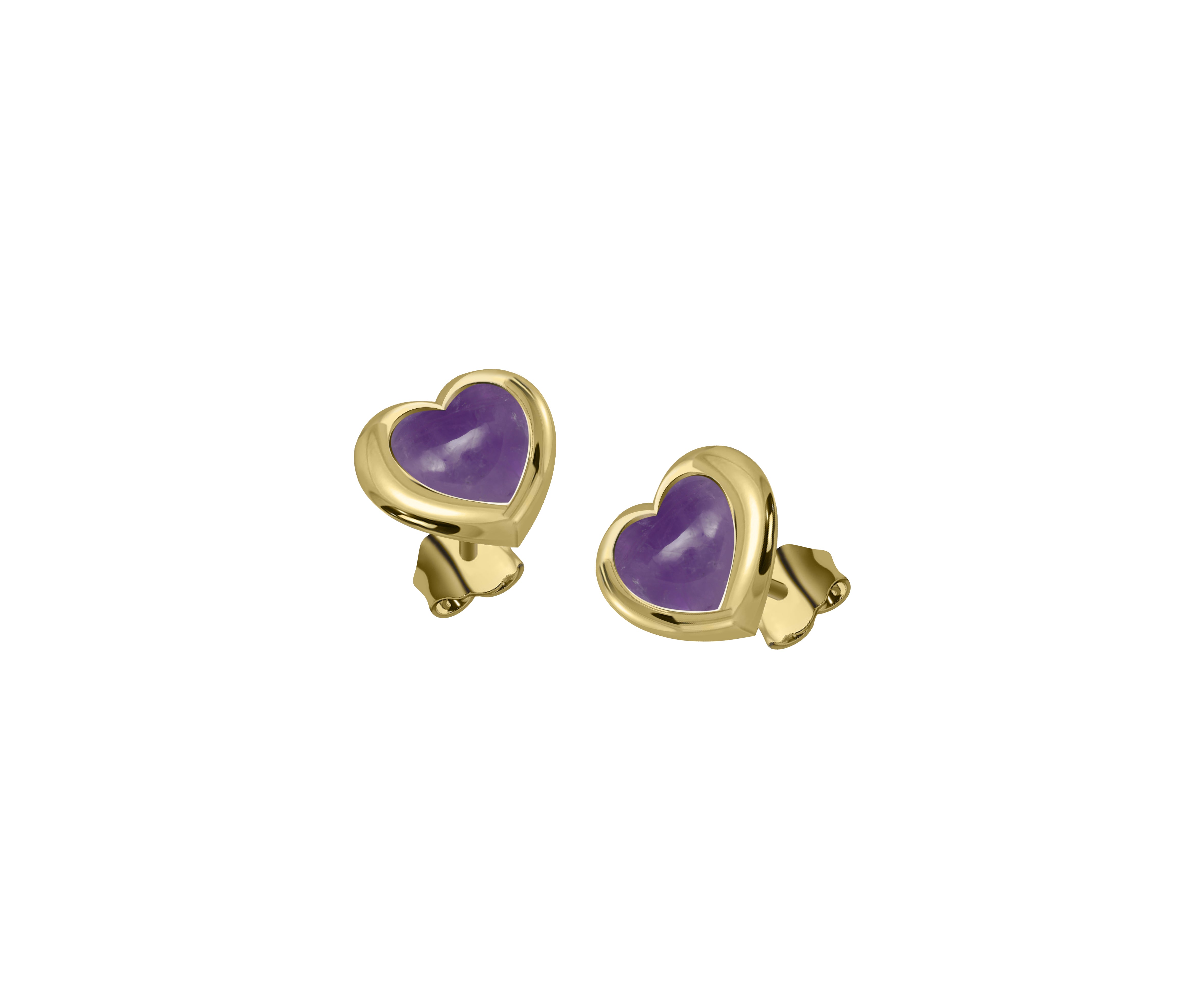 Lovers heart studs