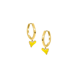 Plain Hoops With Organic Heart