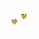 Fancy Heart Studs with CZ