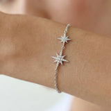 Close-up of the Jodi Star Bracelet on the wrist