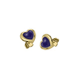 Lovers heart studs