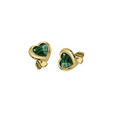 Lovers heart studs
